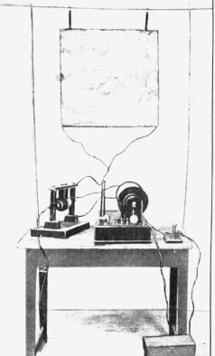 Il primo trasmettitore costruito da Marconi.